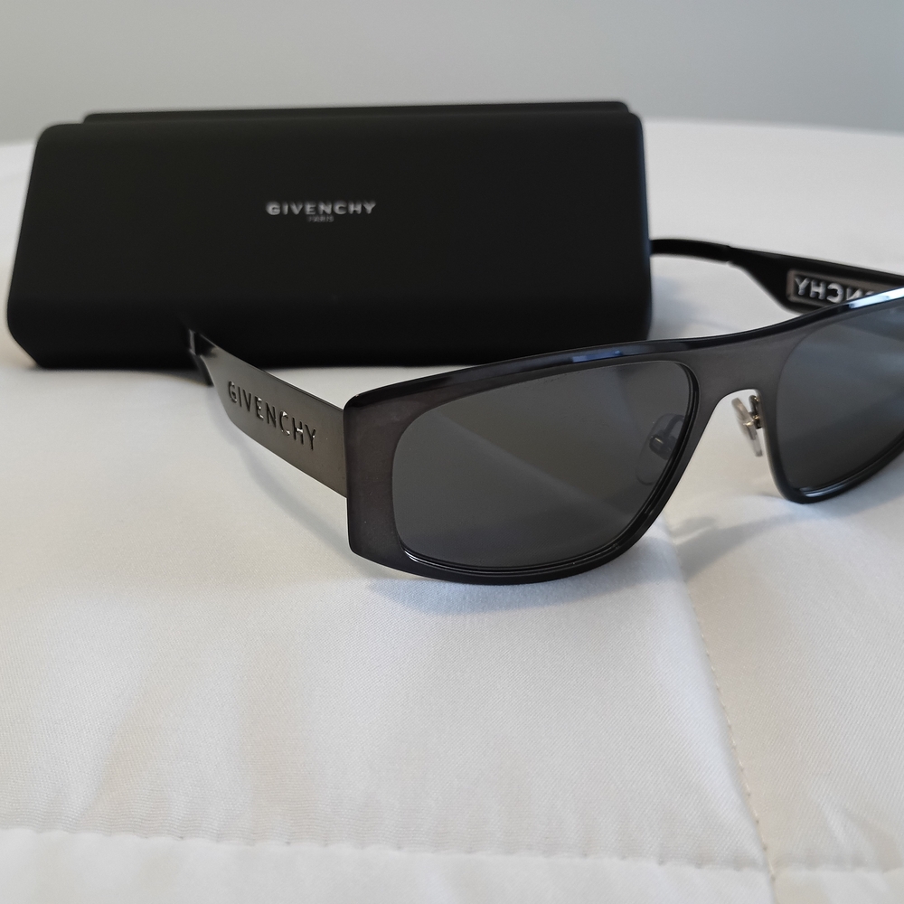 Givenchy Women's Avant Garde Shiny Palladium Frame Sunglasses